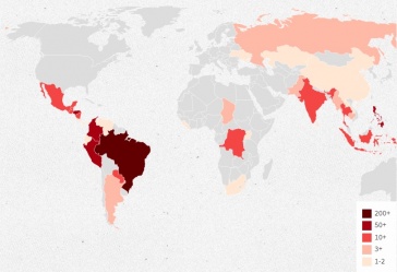 Lateinamerika: 122 Umweltschützer im Jahr 2015 ermordet