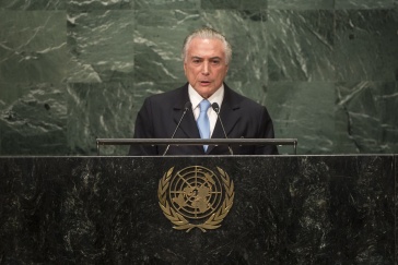 Boykott der Rede von Brasiliens De-facto-Präsidenten Temer vor UNO