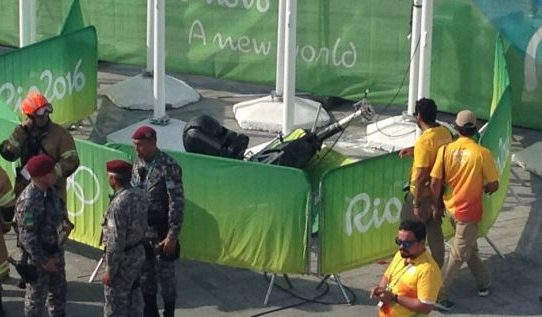 Olympische Spiele Brasilien: TV-Kamera stürzt in Menschenmenge