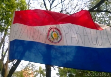 Demonstrationen enteigneter Landarbeiter in Paraguay