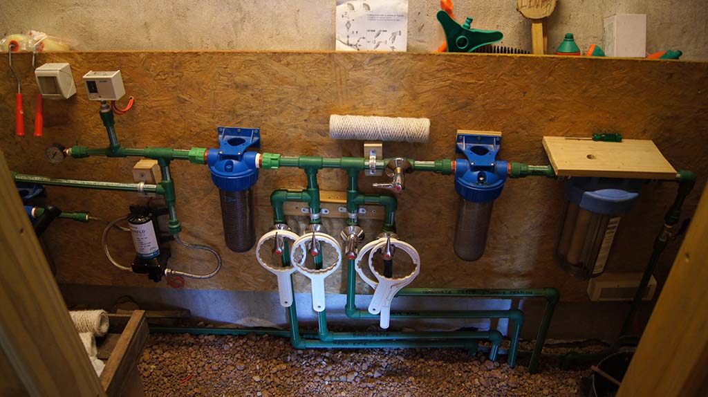 Wasseraufbereitung mit Filtersystem für Regenwasser