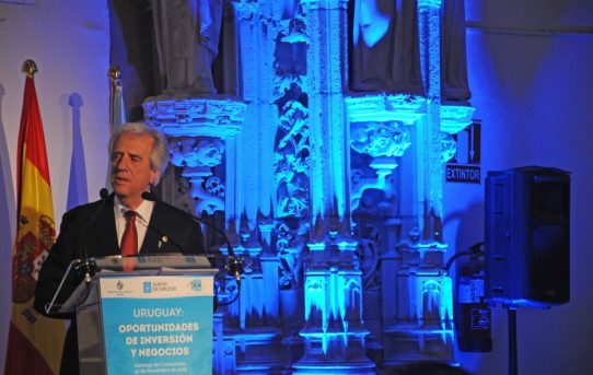 Uruguays Präsident Tabaré Vázquez auf Europa-Besuch