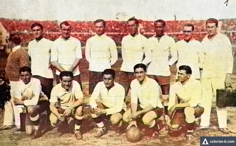 Fussballmanschaft Uruguay WM 1930
