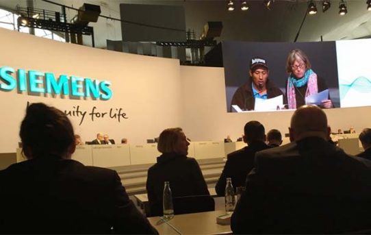 Kritik und Proteste bei Aktionärsversammlung der Siemens AG