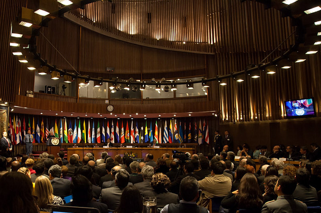 Sitzungssaal der Cepal in Santiago de Chile