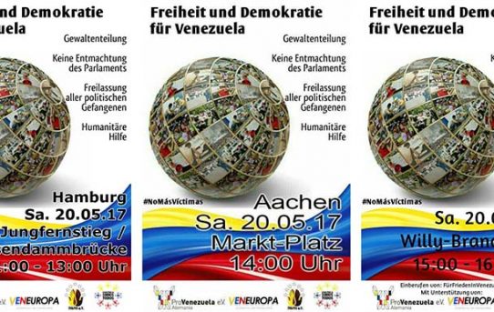 Weltweite Demos für Demokratie in Venezuela: Proteste in Berlin, Hamburg, Essen und Chemnitz