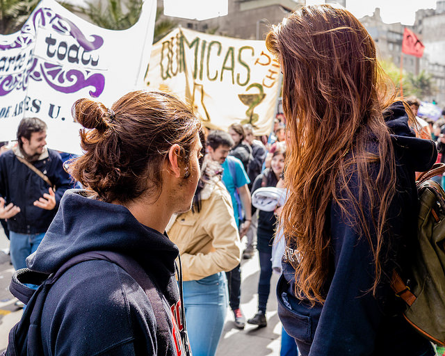 Proteste für bessere Bildung in Chile, hier im Oktober 2014