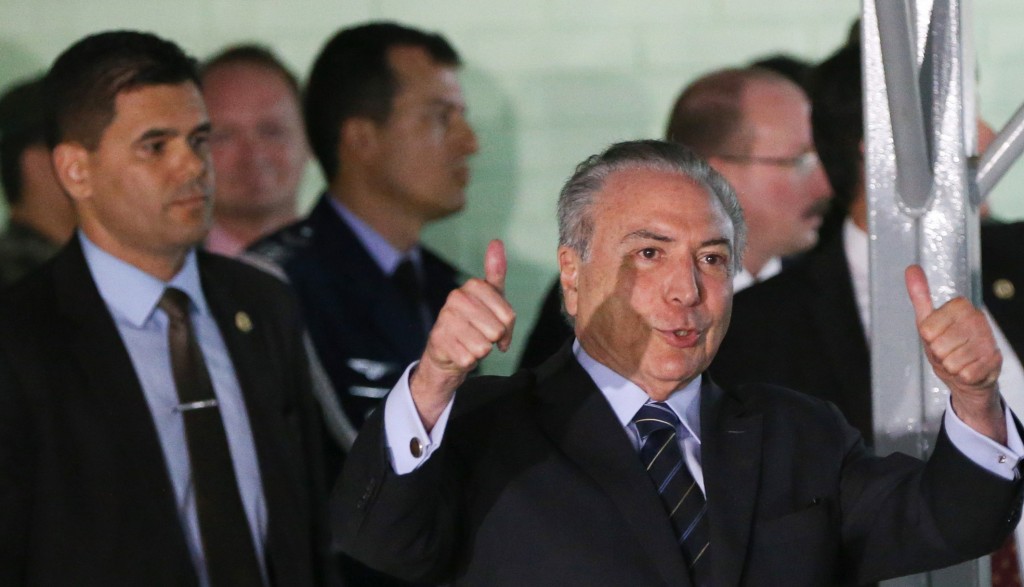 Sieht sich indes als "Opfer einer Verschwörung": Brasiliens De-facto-Präsident Temer am Mittwoch