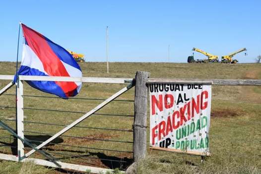 Protest gegen Fracking in Uruguay